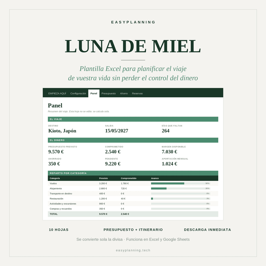 Plantilla Luna de Miel