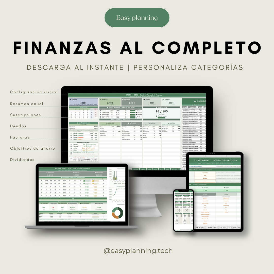 Control de deudas y préstamos con visualización clara